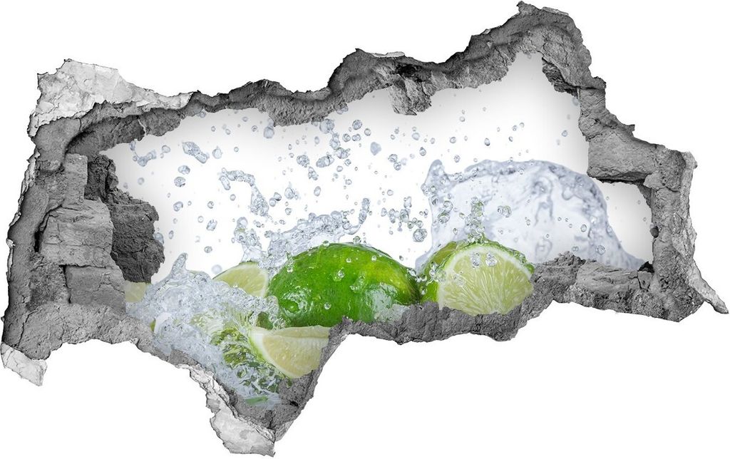 Selbstklebender Loch-3D-Aufkleber 95x73 cm Kalk und Wasser