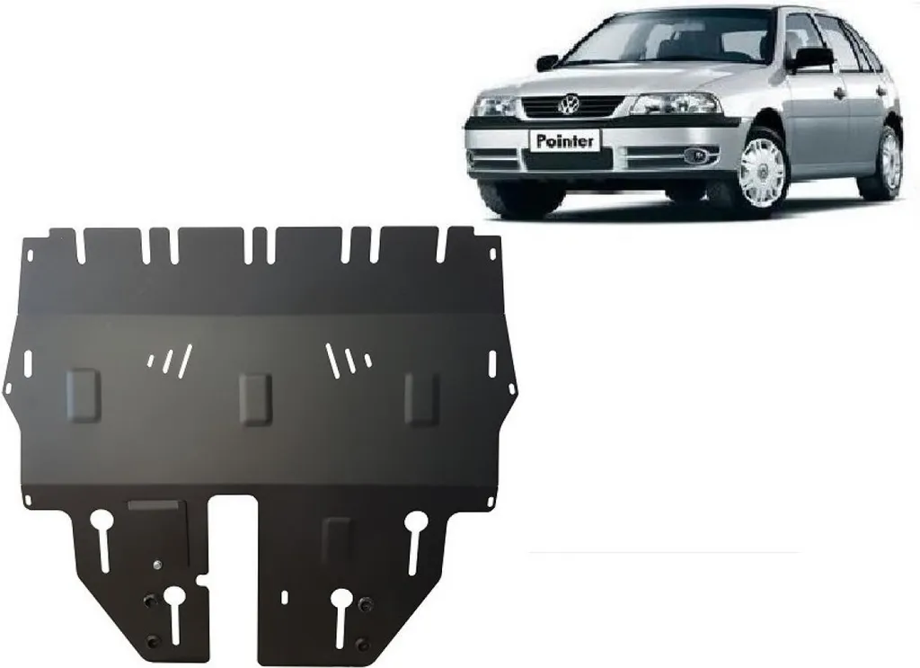 Protection moteur Volkswagen Pointer en acier renforcé anti-chocs 2mm