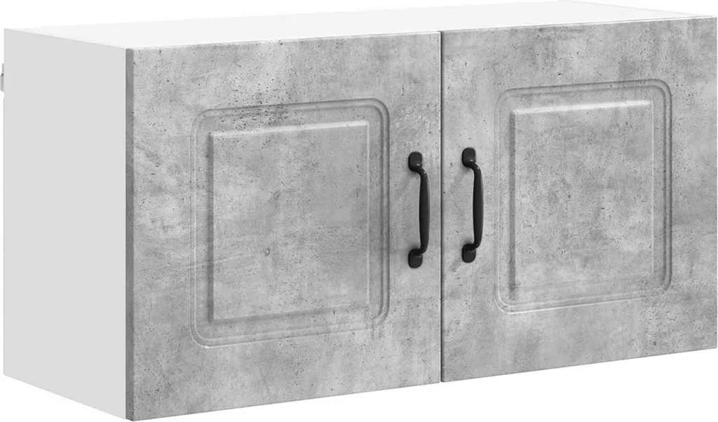 SYFAX™ Mobile Cucina Kalmar Grigio Cemento 80x31x40 cm - Pensile Robusto