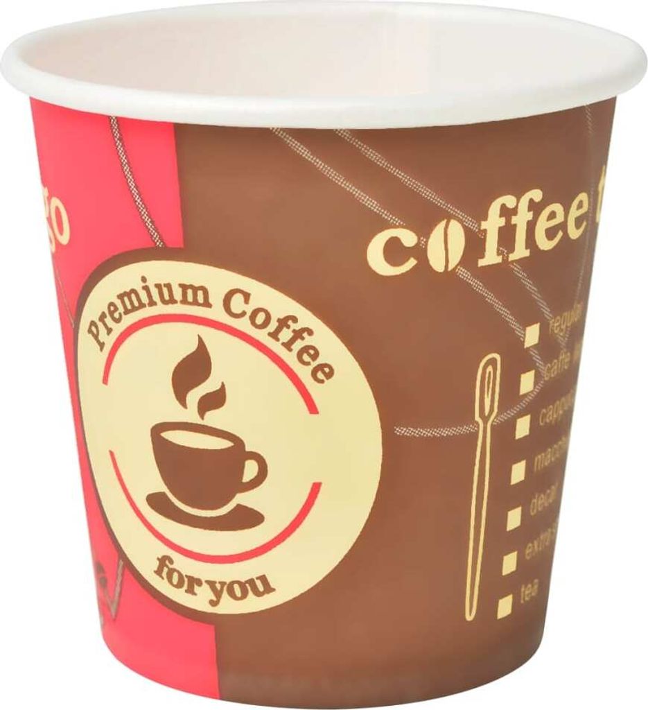 Stabli Möbel 1000er-set Einweg-Kaffeebecher Pappe 120 ml (4 oz) - Trinkbecher CC3429892