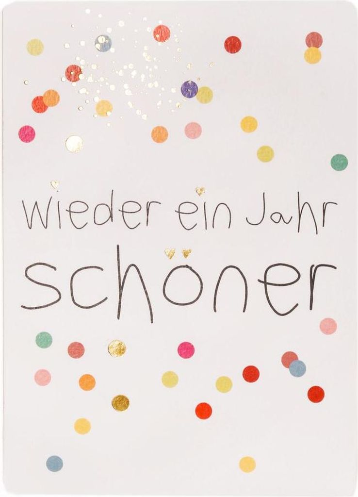 Postkarte "Wieder ein Jahr schöner" Produktbild 