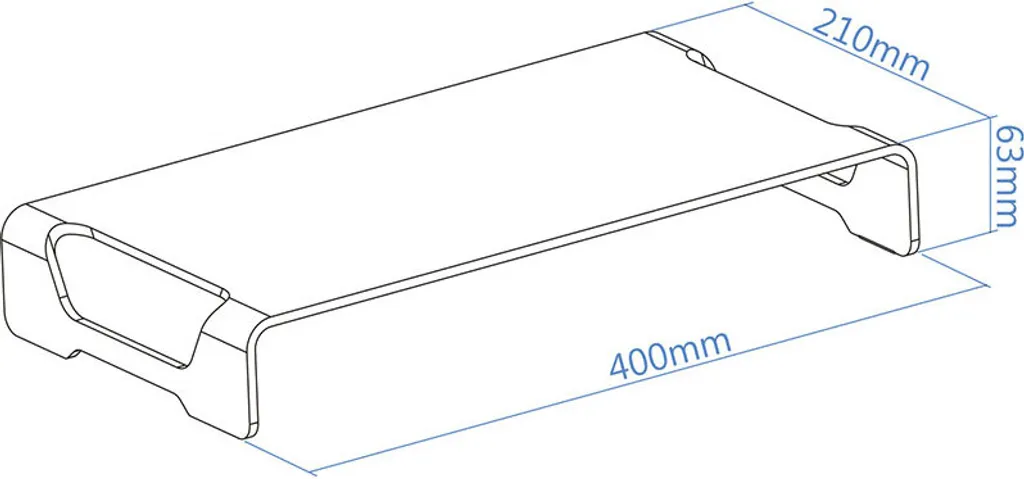 Support d'écran Ergonomique contre les Douleurs Cervicales Transparent - 2