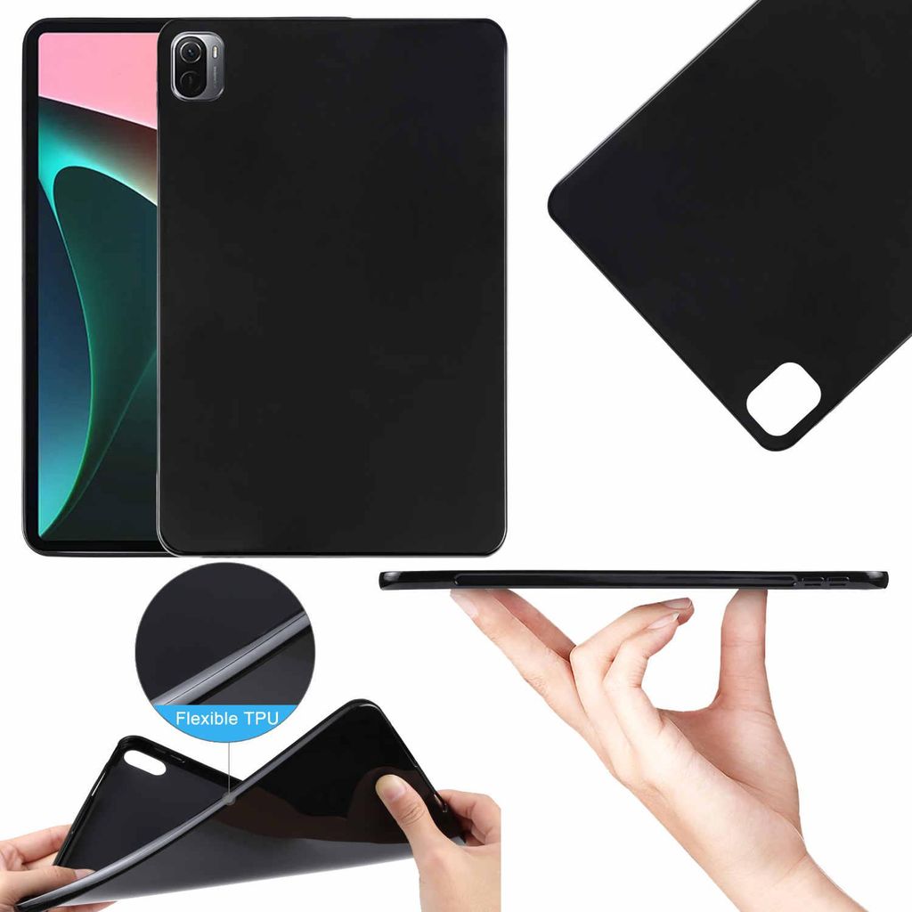 Für Xiaomi Redmi Pad 10.6 Zoll Schwarz Tablet Tasche Hülle Case TPU Silikon dünn