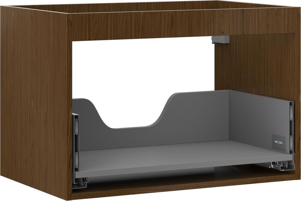Mexen Box-A Korpus Waschtischunterschrank 70 cm, 1 Schublade, Nussbaum - 91AX0-0700-470-1-86