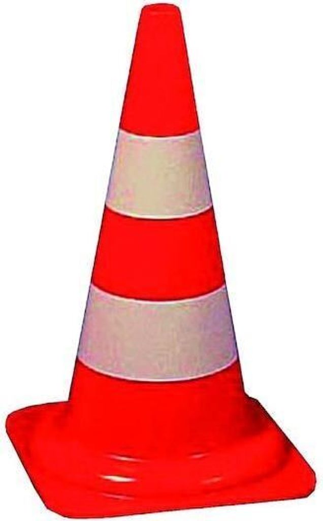 PROTEC.class 05101863 Baustellen-Absicherung Warnkegel 50 cm PWLK50