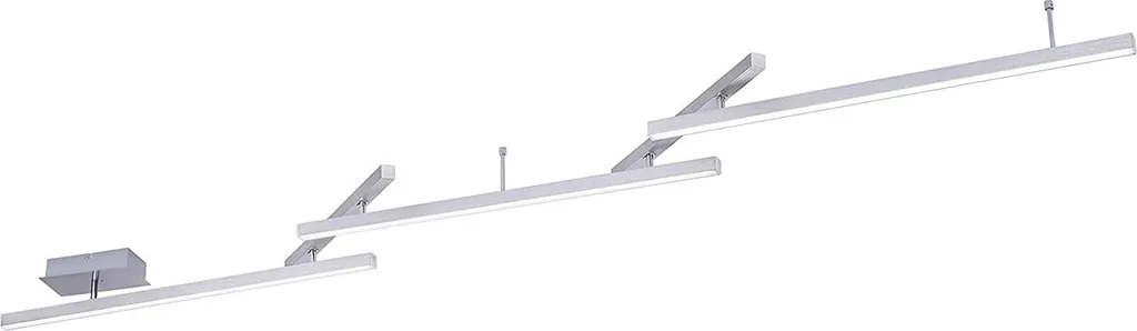 Luminaire plafonnier LED MELBY trio argenté 651210507 design épuré
