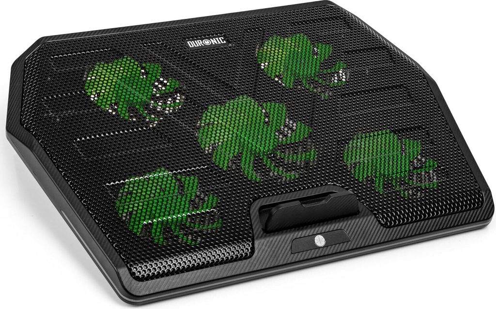 Duronic LC4 Kühlpad | Laptop Kühler für Gaming Notebook | Cooling Ventilator Laptopständer | Laptoperhöhung höhenverstellbar | Kühlständer ...