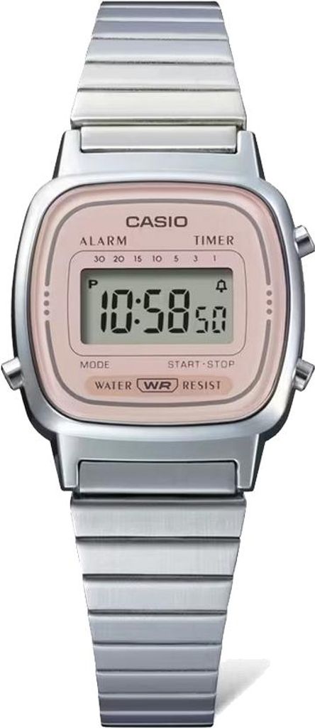 Casio LA670WEA-4A2EF VINTAGE COLLECTION Uhr Damenuhr Titan Datum Alarm silber