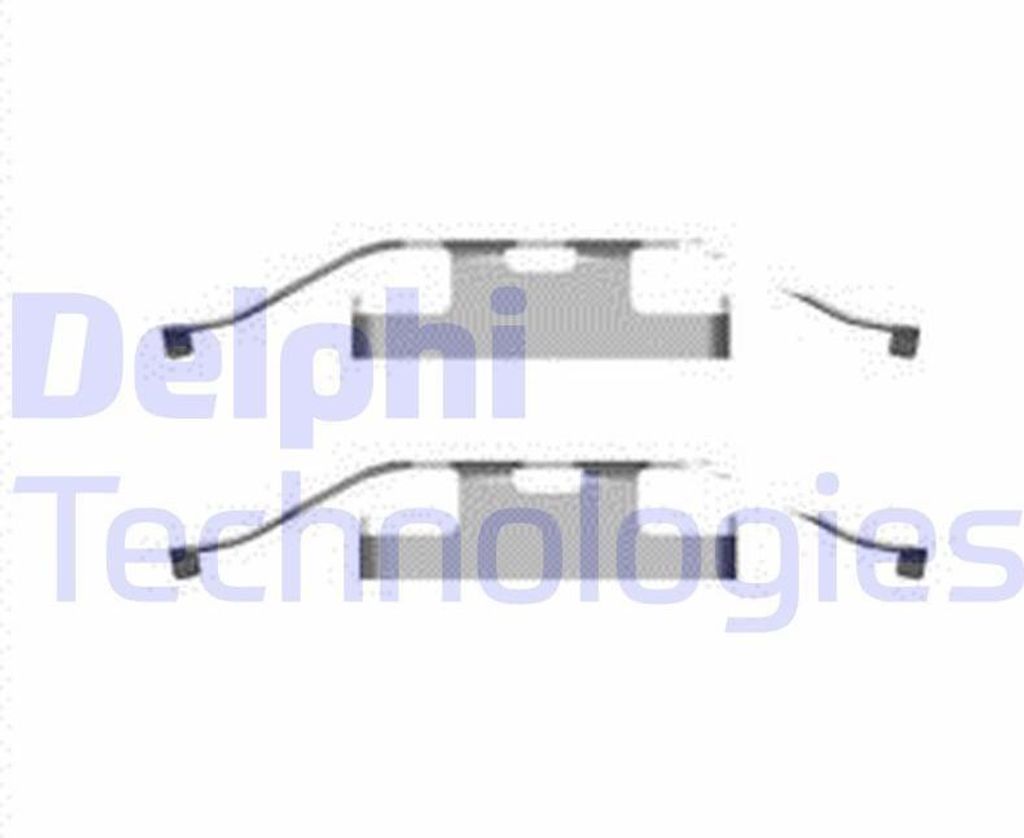 DELPHI LX0596 Zubehörsatz Scheibenbremsbelag Hinten für VW Transporter V Bus (7HB, 7HJ, 7EB, 7EJ, 7EF, 7EG, 7HF, 7EC) Multivan V Touareg