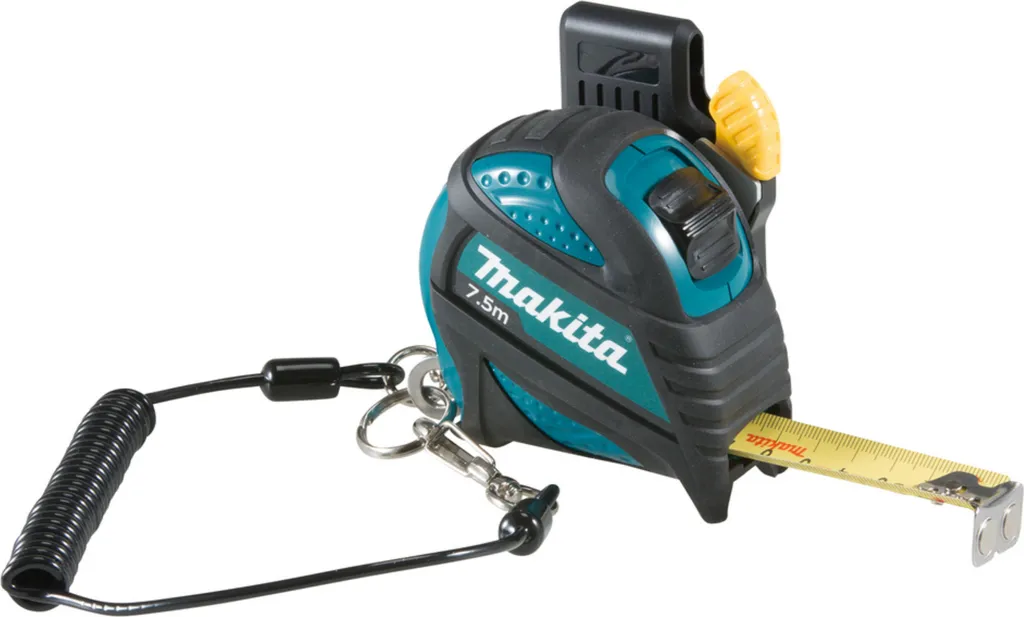 Mètre ruban 7,5 m Makita avec câble de sécurité et lecture recto-verso