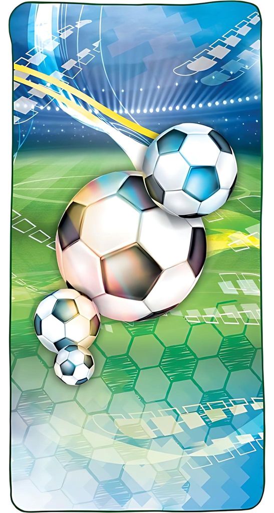 ROTH Kinder-Badetuch "Fußball" 600 x 1.200 mm Produktbild 