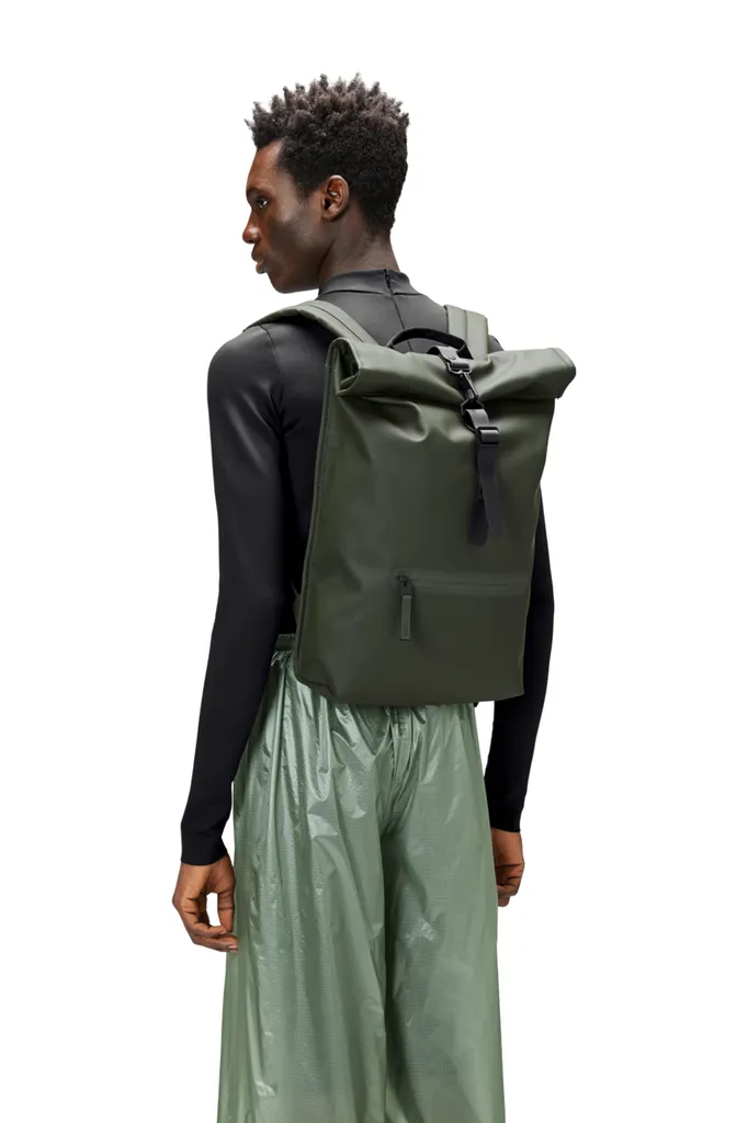 Sac à dos Rains Roltop 1332GRE avec Fermeture à Enroulement Sécurisée