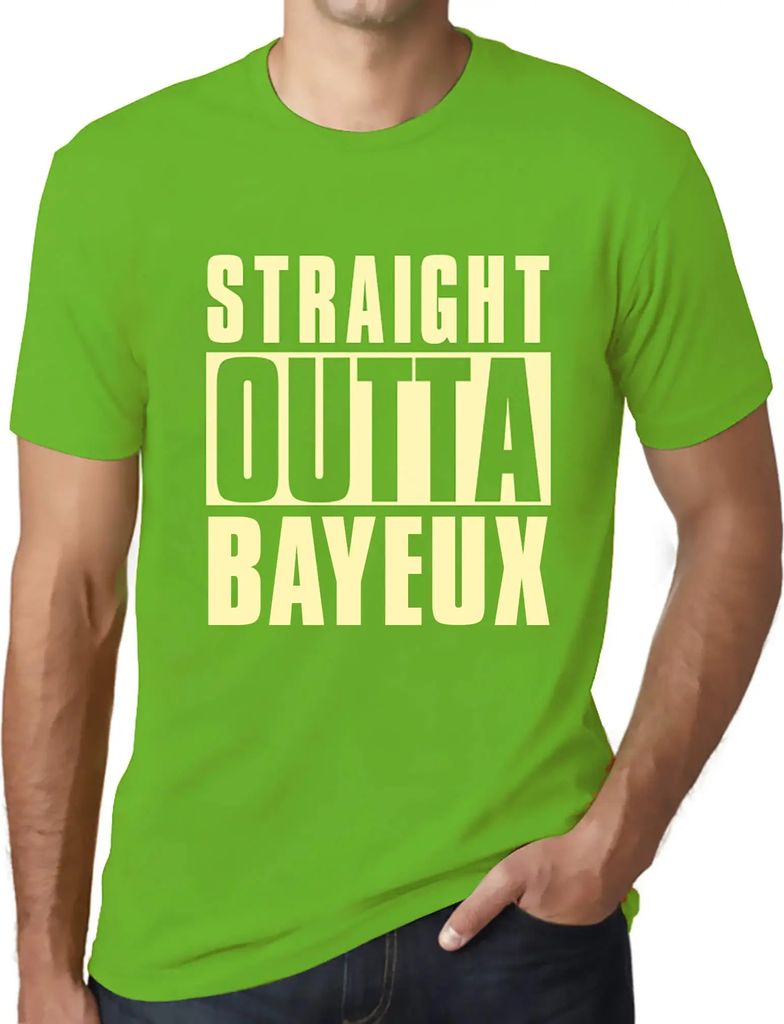 Herren Grafik T-Shirt Direkt aus Bayeux – Straight Outta Bayeux – Öko-Verantwortlich Vintage Jahrgang Kurzarm Lustige Druck Geburtstag Geschen...