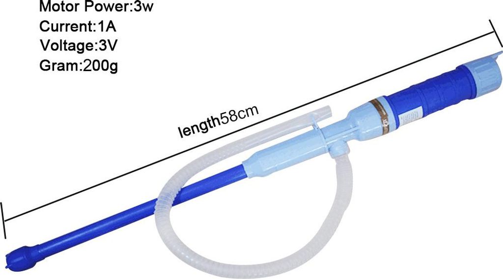 Elektrische Ölpumpe - Rot, 54-55cm (ohne Deckel), Mit Abdeckung - Für Auto, Boot & Garten, Notfall-Ölwechsel
