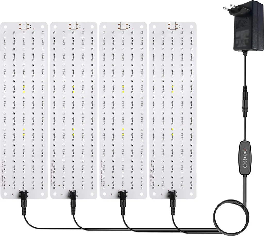 Panneau LED à spectre complet pour plantes avec minuterie 24h intégrée