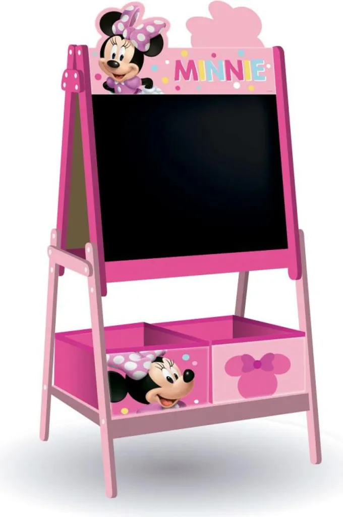 Tableau double face Minnie Rose avec rangement et structure robuste