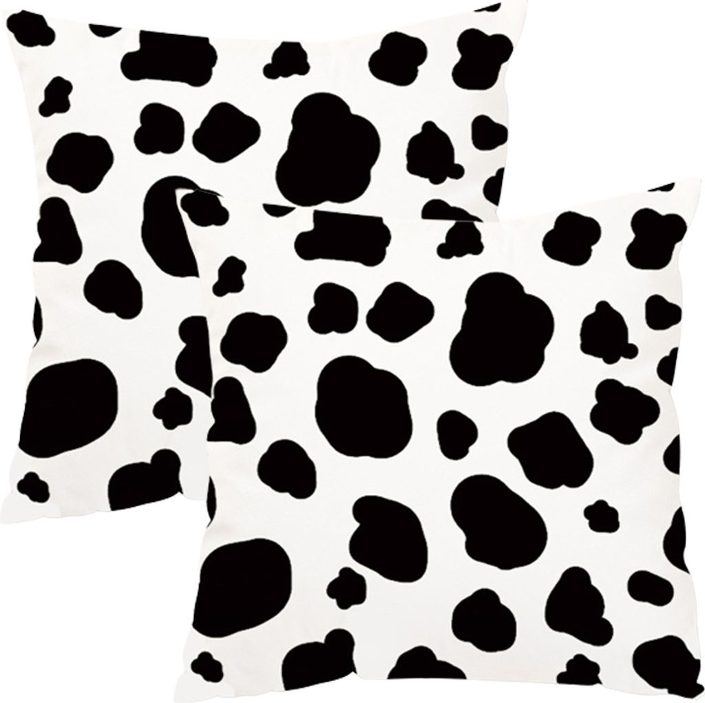 2er-Pack Kissenbezug, Schöner Leopard, Zebra, Milchkuh, Giraffe, Muster, Tierdruck, Dekorativer Kissenbezug, 45 Cm X 45 Cm, Kissenbezug Für Bettc...