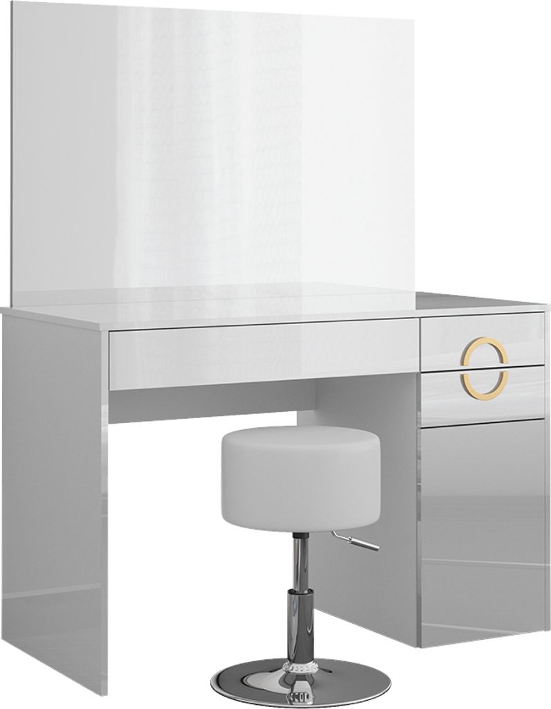 Schminktisch Vicco Adela Weiß 115 cm mit Hocker, Model 40856