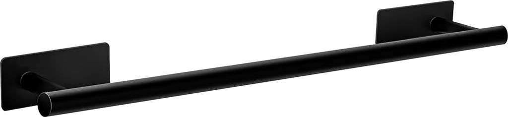 Handtuchhalter selbstklebend - ca. 50 cm - Wand Handtuchstange ohne bohren in schwarz