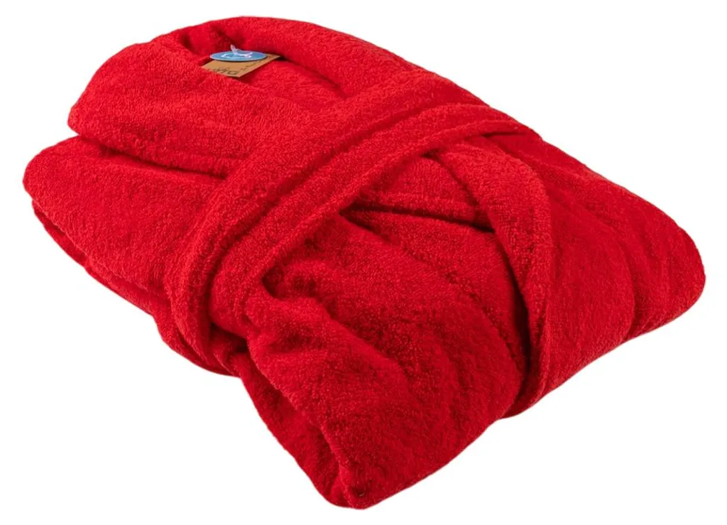 ARTG Peignoir pour femmes col châle LT4020 rouge feu en taille XS