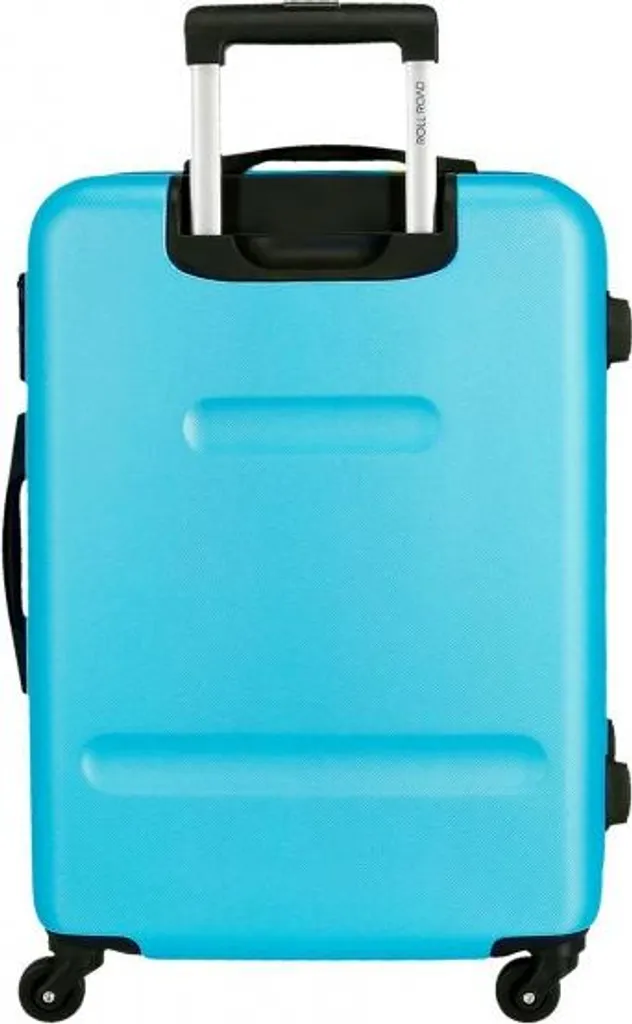 Valise Rigide 56L Roll Road Flex Bleu Clair 65cm - Légère et Résistante