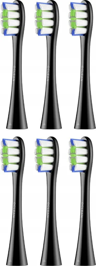 Brossettes de Rechange Oclean Professional Clean 6 pièces Noir Intense