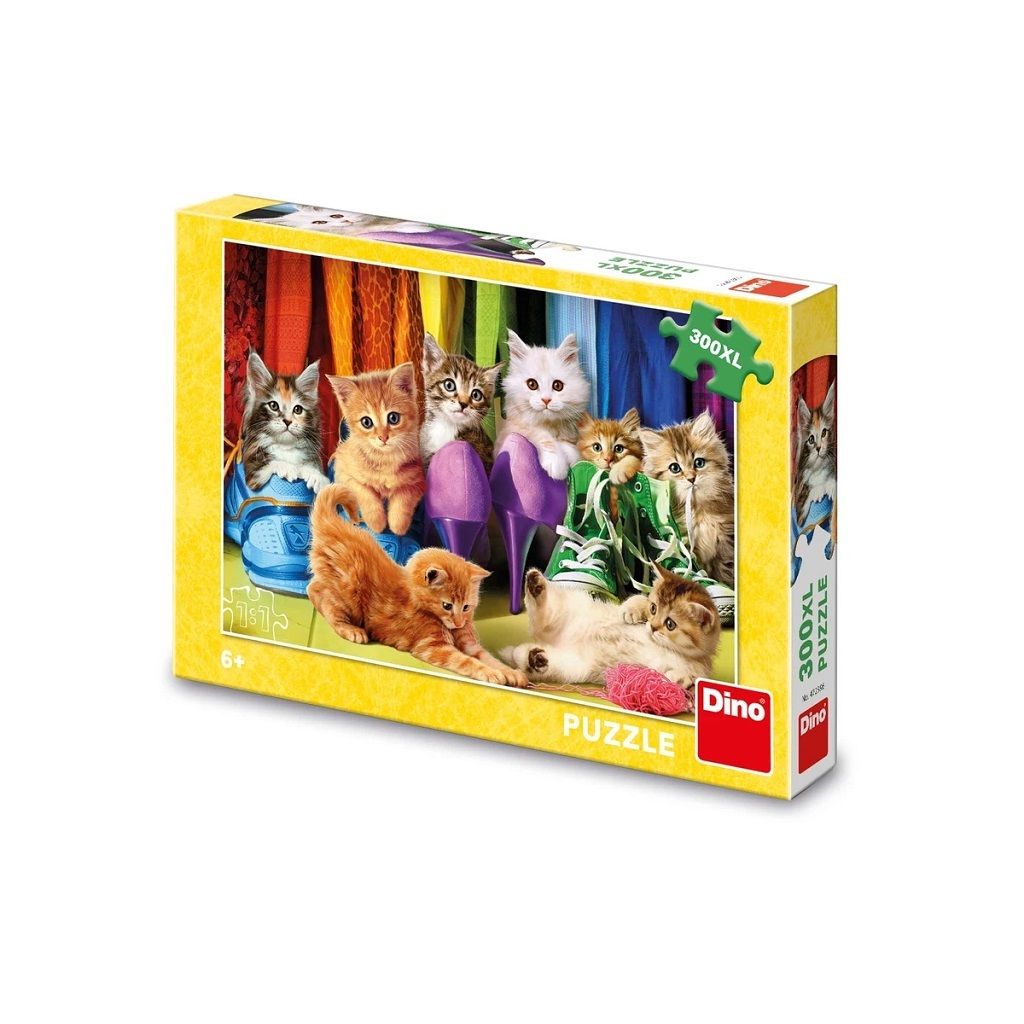 Dino Puzzle Barevná koťátka 300 XL dílků Obrázek produktu 