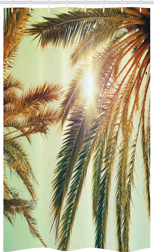 Total Look Bagno Tropicale: Tenda ABAKUHAUS 120x180 Retrò Chic