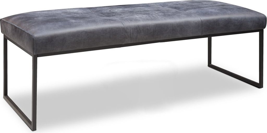 Bank Fenna Esszimmerbank 1,5-Sitzer Leder Blau