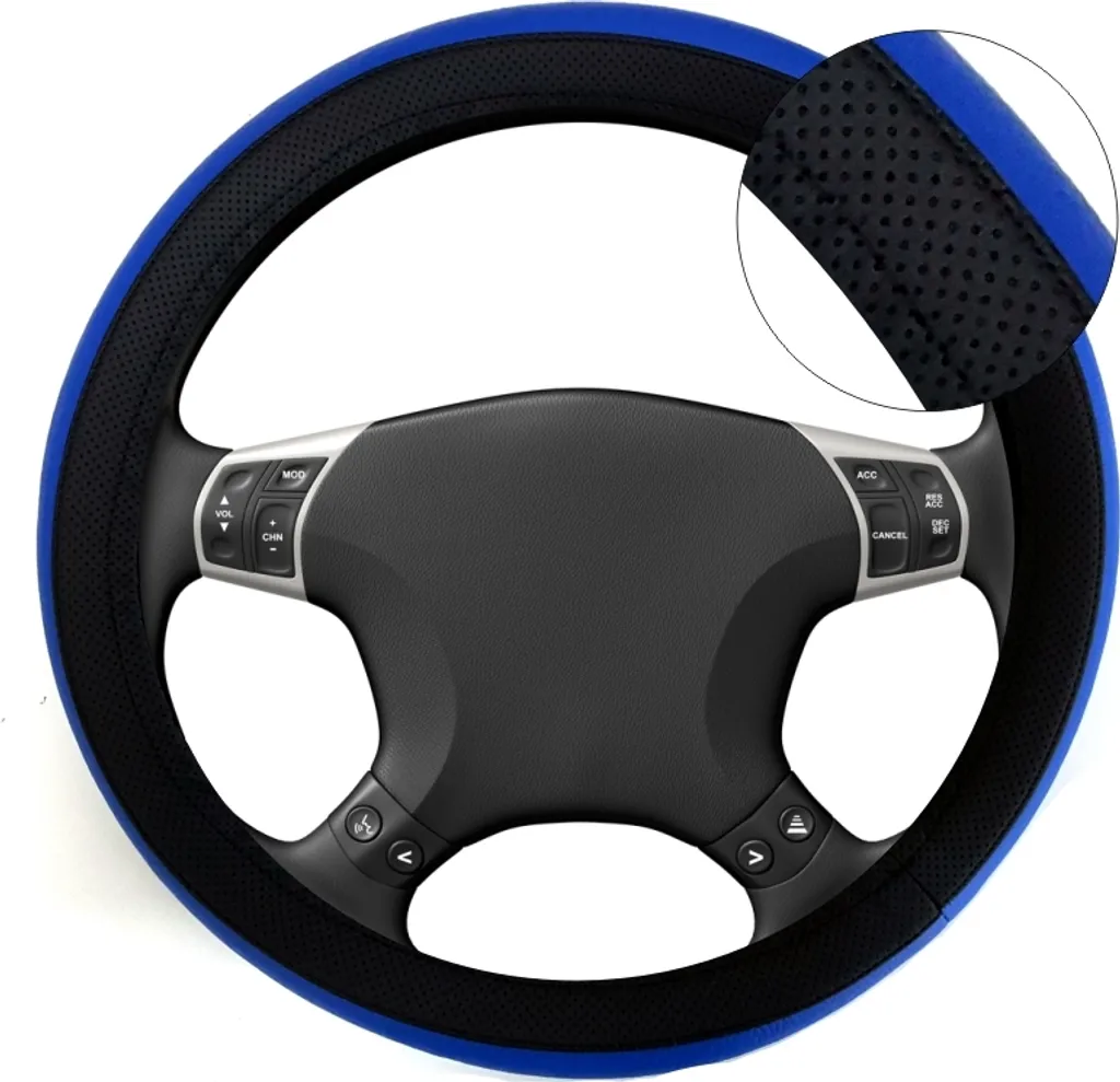 Coprivolante Auto LB58 Nero Blu 37-39cm - Comodo e Antiscivolo