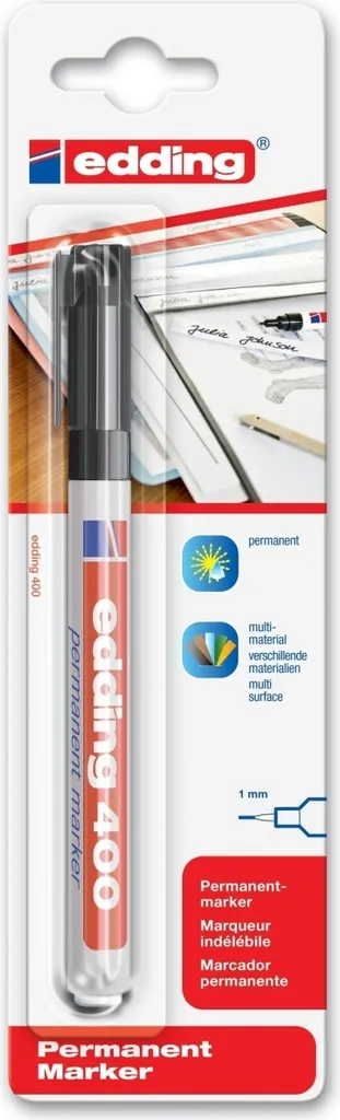 Marcatore Professionale Edding 400 Nero - Confezione 10 pz per Logistica