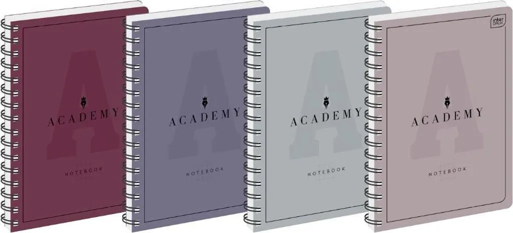 Cahier à spirale Academy B5 100 pages petits carreaux lot de 5 unités