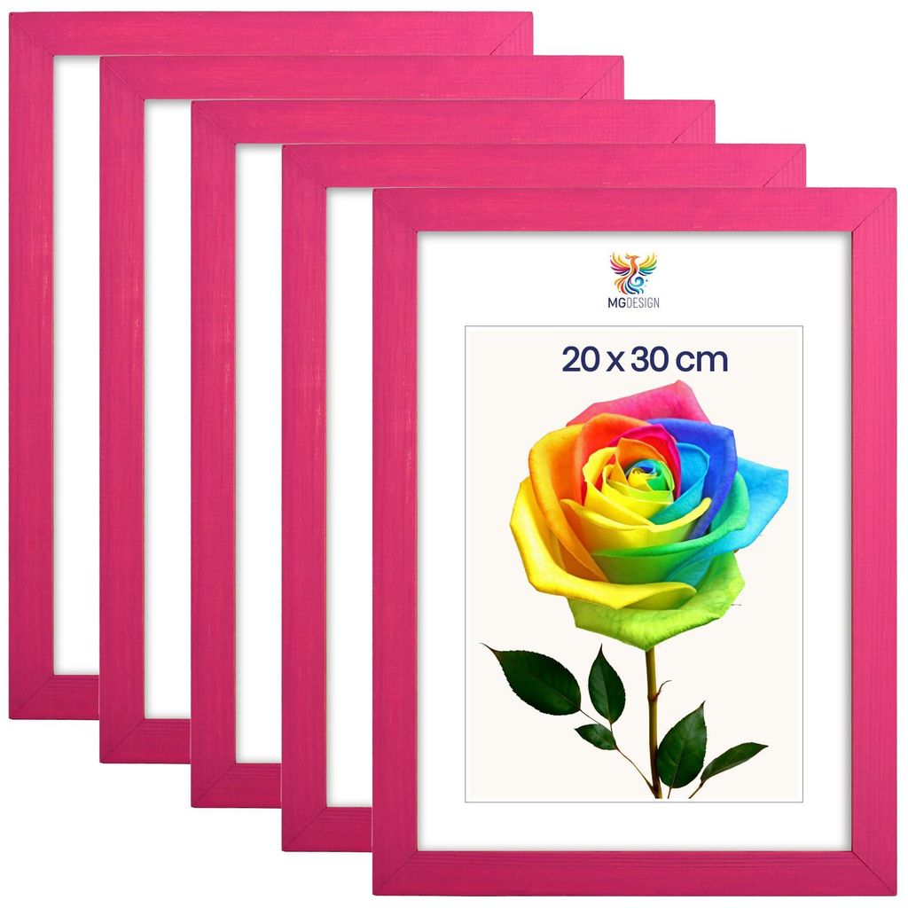 MG Design 5er Set Bilderrahmen 20 x 30 cm - Fotorahmen mit Produktbild 