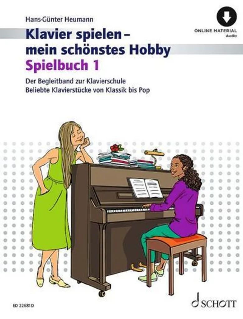 Spielbuch 1 Méthode de Piano pour Débutants avec Exercices Ludiques