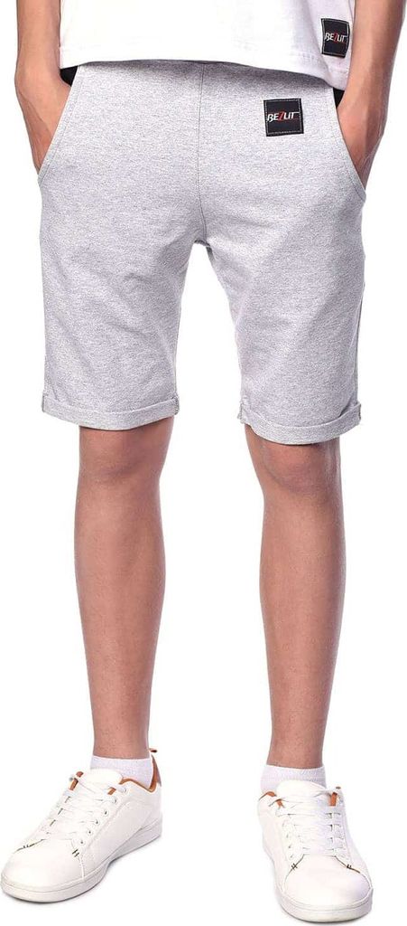 BEZLIT Kinder Jungen Stoff Shorts Grau-Schwarz 104/110
