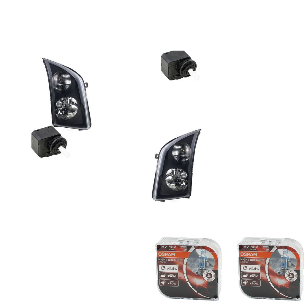 Johns, Scheinwerfer + Osram Night Breaker Laser passend für VW Crafter 2E ab - L R 8292001 1K6941295 0008292001 09185792 13142042 6207086 6207109 ...