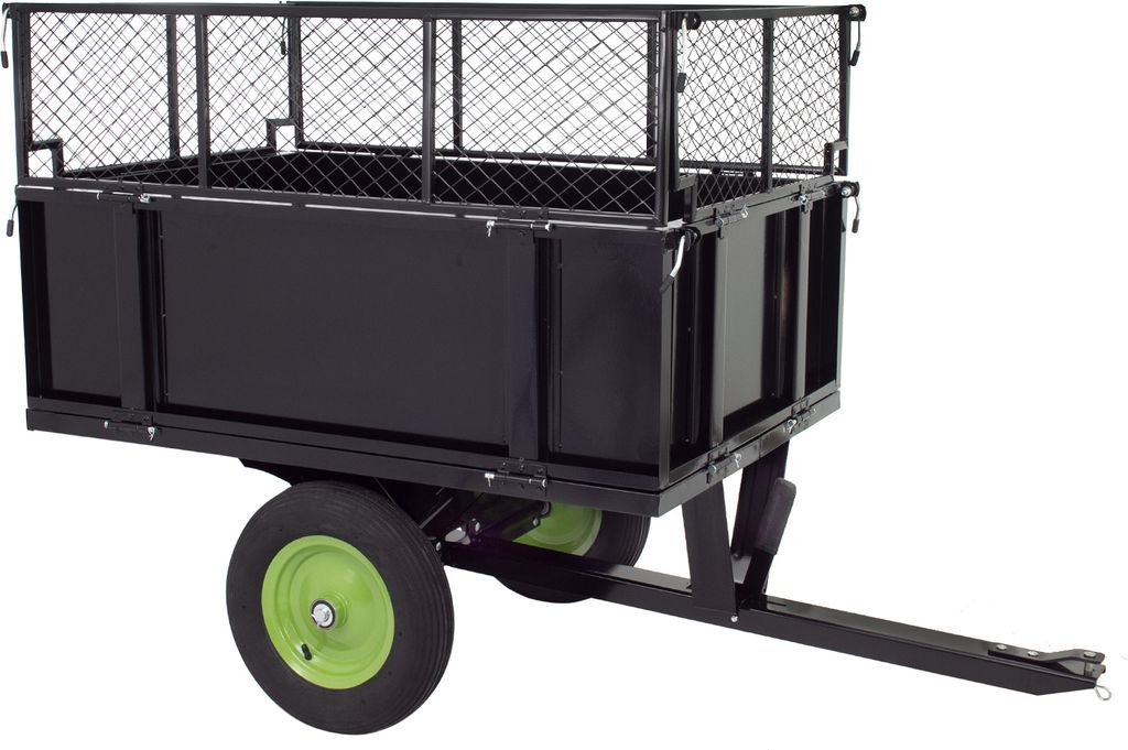 Rasentraktor Anhänger Kippanhänger 300 kg kippbar mit Produktbild 5