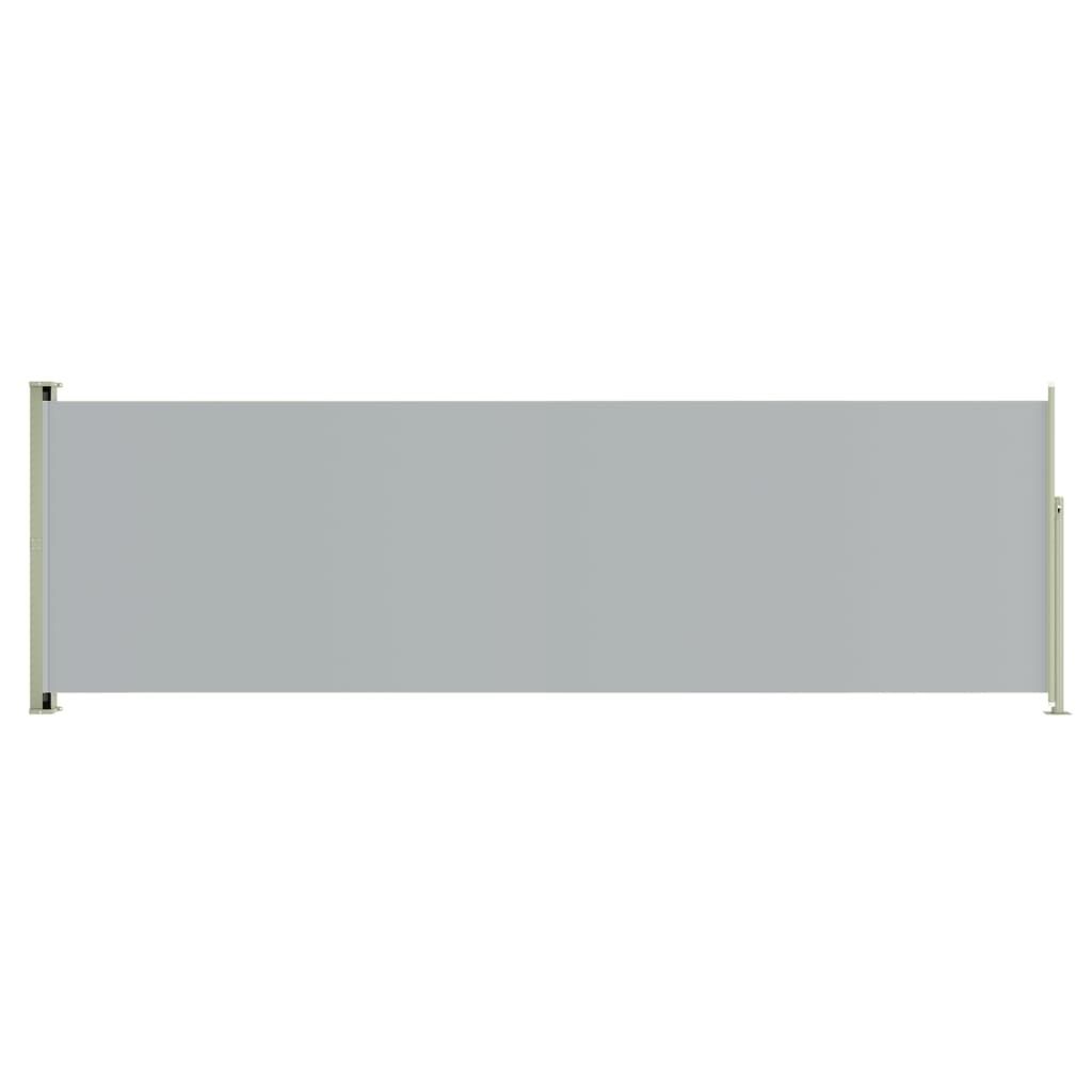 vidaXL Seitenmarkise Ausziehbar 200x500cm Creme Windschutz Sichtschutz Balkon 