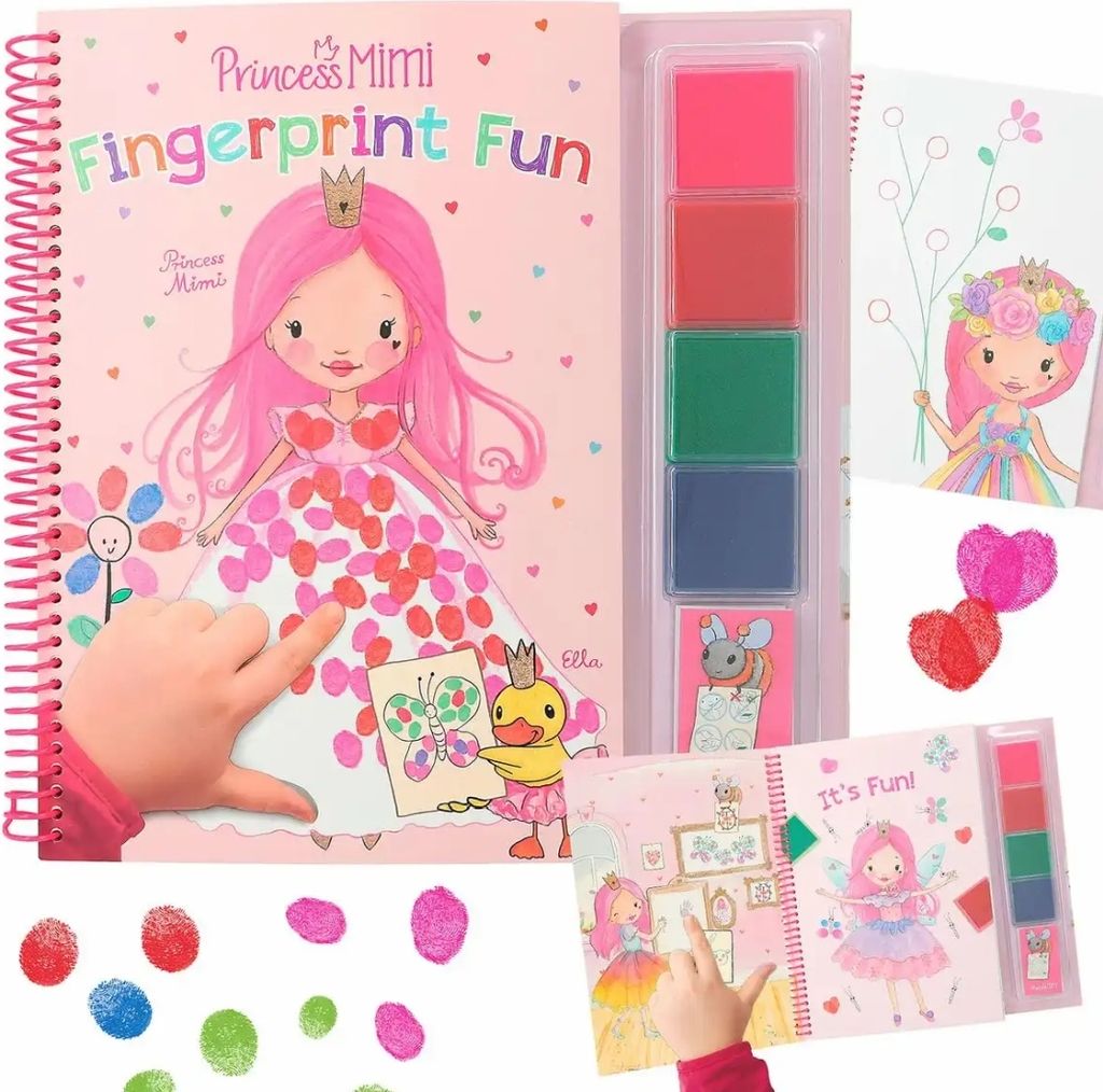 Depesche Malbuch Princess Mimi Fingerabdruck kreatives Produktbild 
