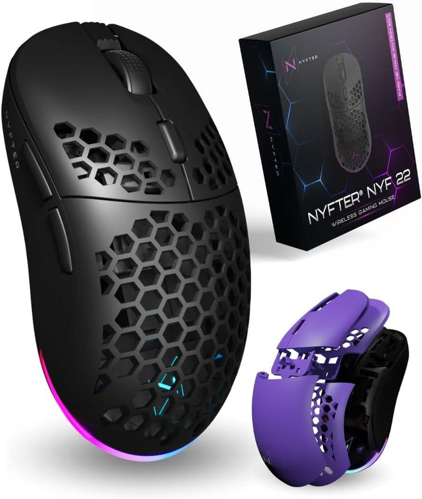 Kabellose Maus,Niedliche Optische Hamsterform Maus, 1200 DPI Rauschunterdrückung Ultra Portable Travel Mouse, 2,4 GHz mit USB Unifying Receiver