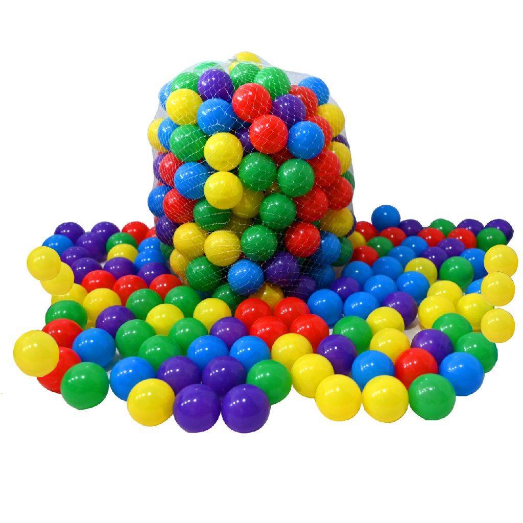500 bunte Bälle für Bällebad 7cm Babybälle Plastikbälle Baby Balls Spielbälle 