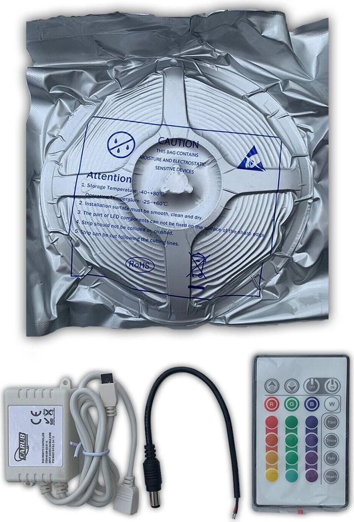 LED Beleuchtung Licht RGB mit Fernbedienung Dekoration Trim LED Stripe 5M 5050