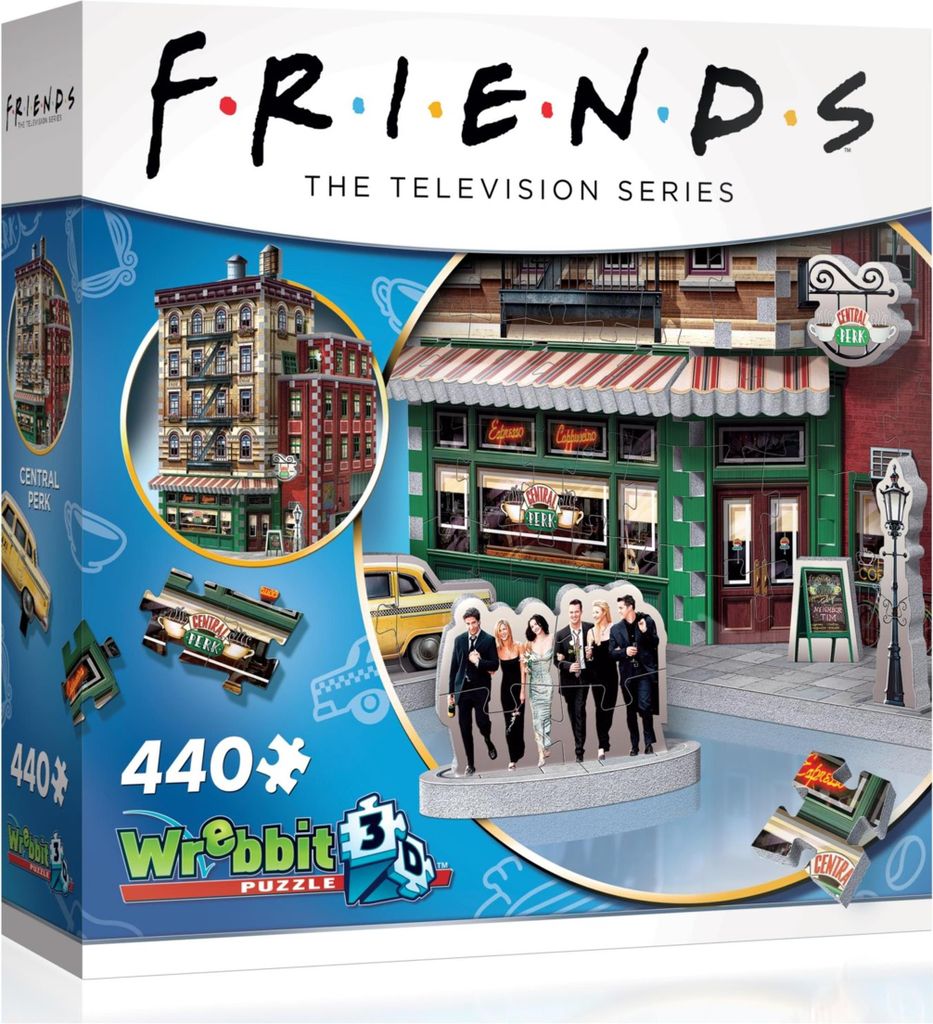 WREBBIT 3D puzzle Přátelé: Central Perk 440 dílků Obrázek produktu 