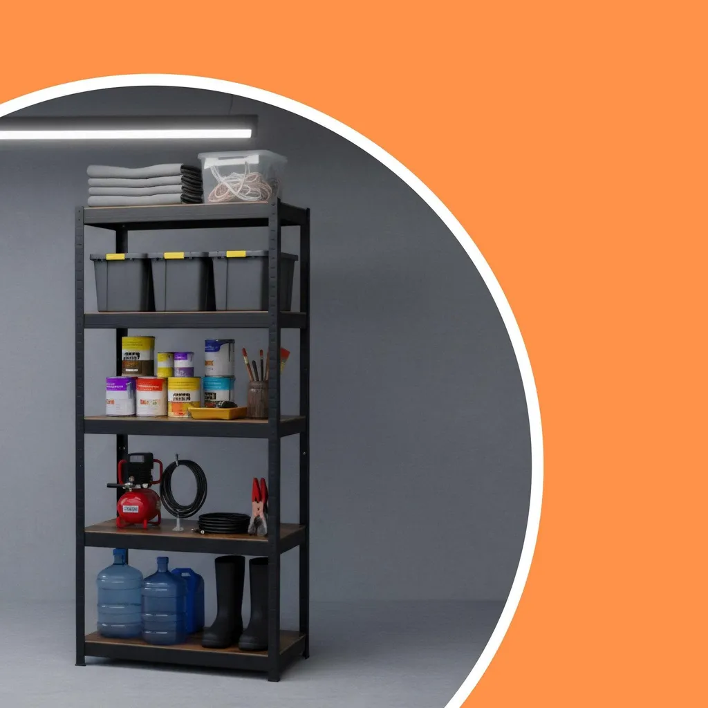 Étagère modulable et réglable en acier avec tablettes haute densité - 5
