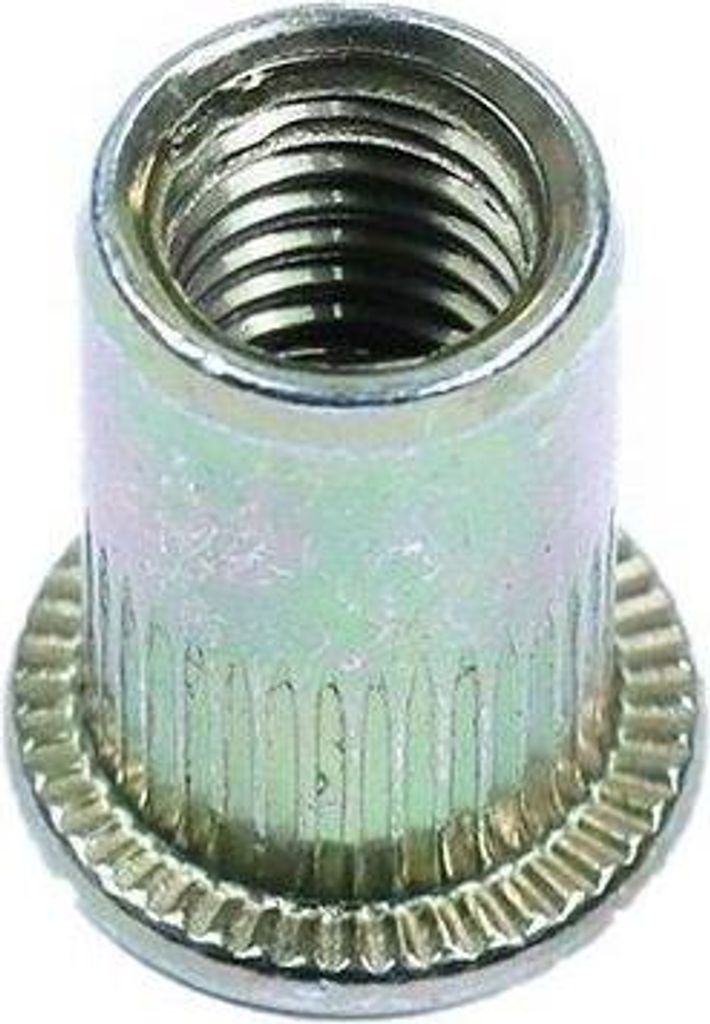 20x Einpressmutter M5x12mm Stahlnietmutter Kopfeinsetzmutter Blindnietmutter