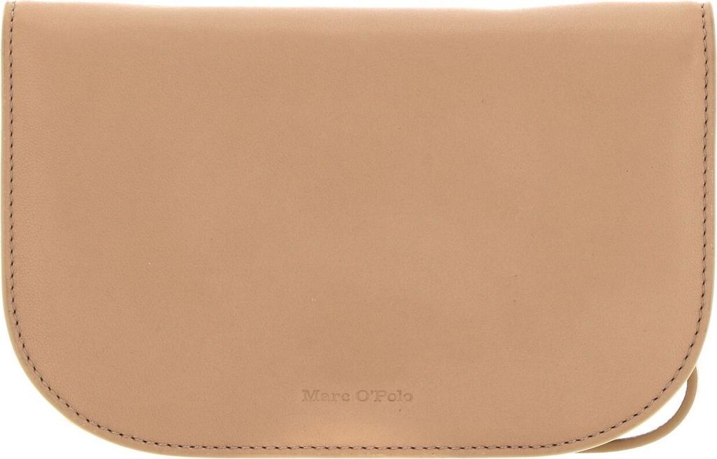 Marc O'Polo Leder Umhängetasche Clutch Franzi Crossbody Bag Blushed Camel beige