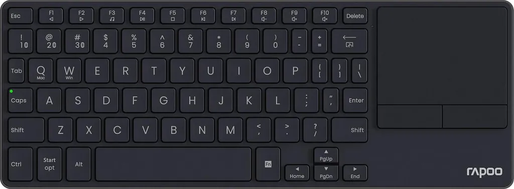 Clavier sans fil en métal RAPOO E2810M - Noir, AZERTY allemand, HTPC