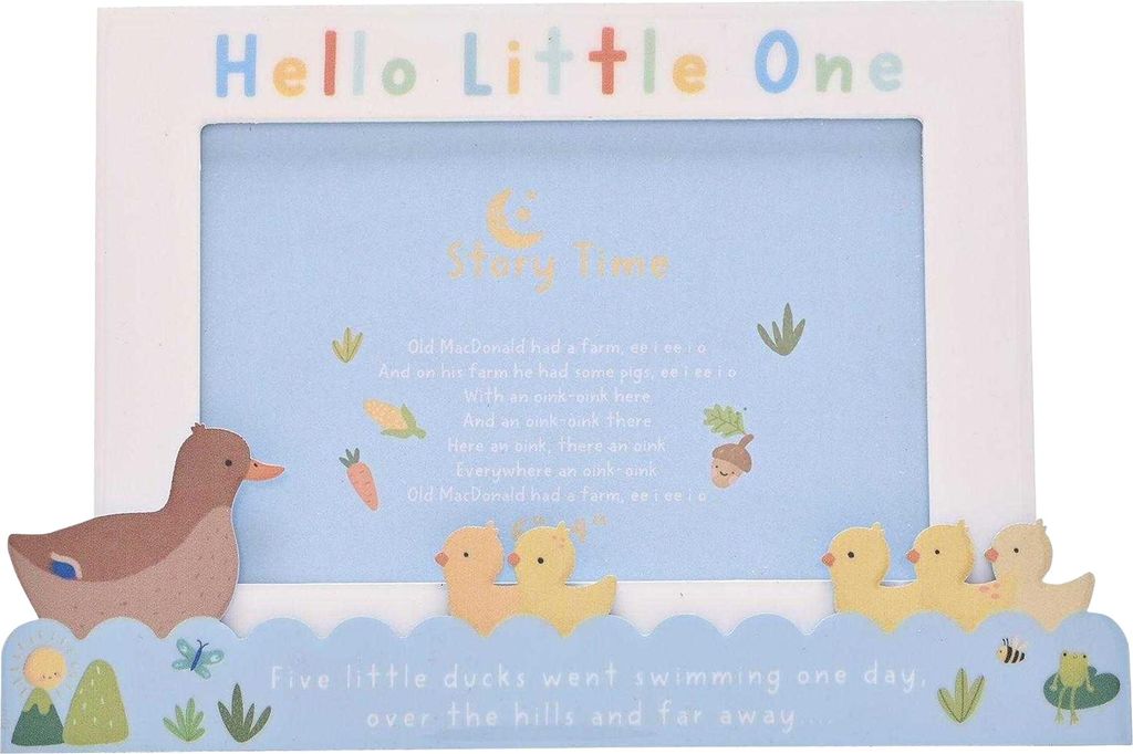 Celebrations - "5 Little Ducks" Mantel Rahmen WD3235 (20 mm x 213 mm x 154 mm) (Blau)