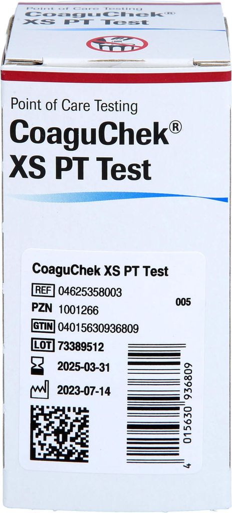 CoaguChek XS PT Teststreifen, 24 St. Teststreifen Produktbild 