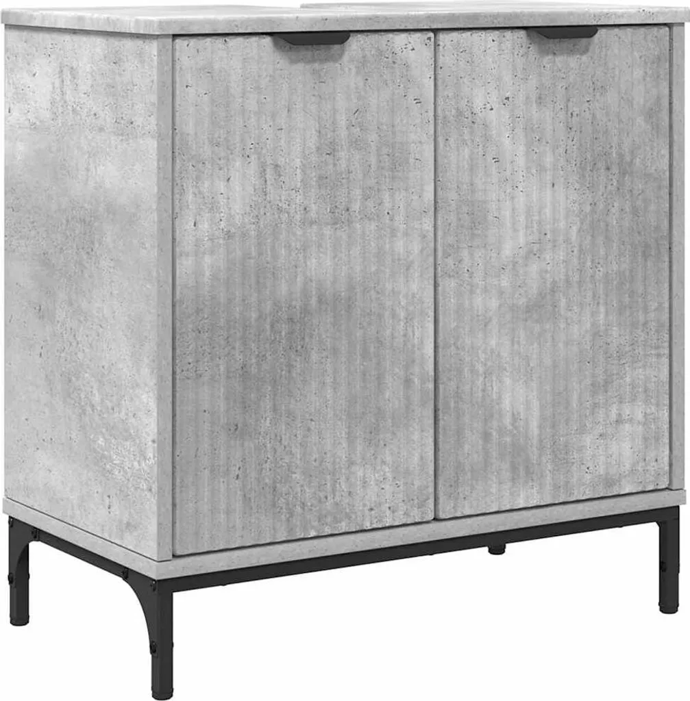 Mobile Lavabo vidaXL Grigio Cemento - Offerta Arredo Bagno 60 cm